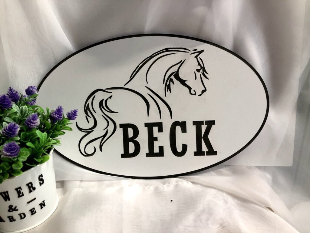 Oval Custom Name Sign