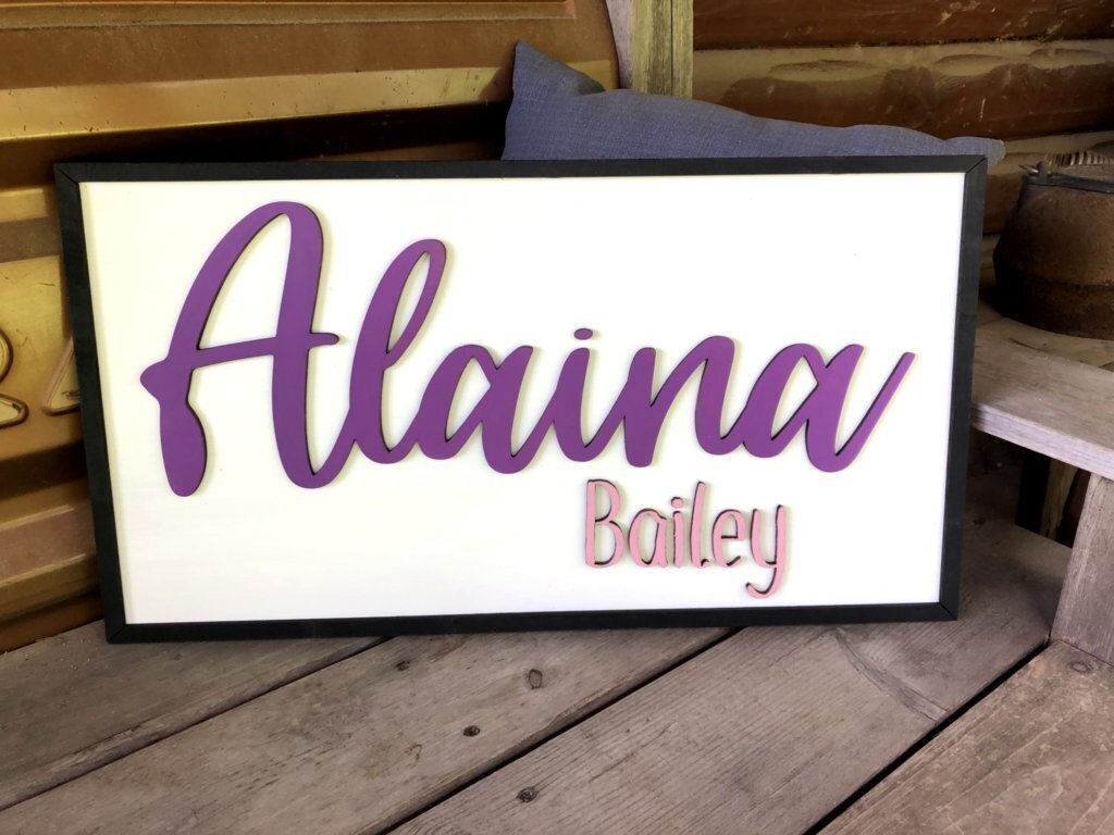 Wooden Baby Signs