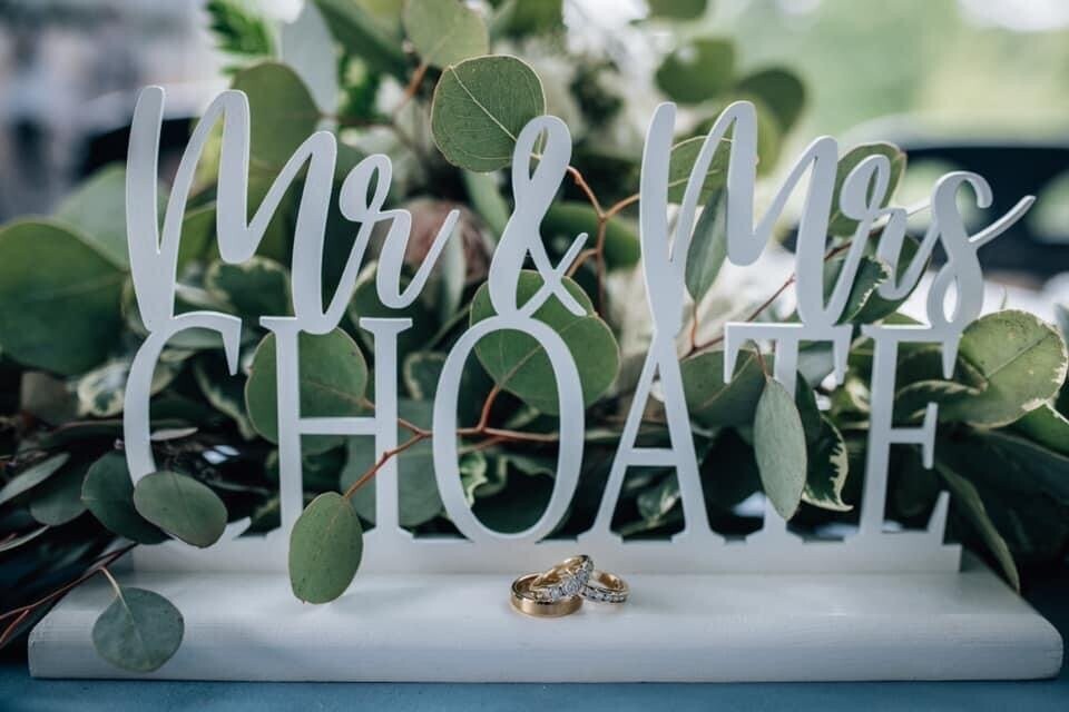Small Calligraphic Serif Custom Name Sign