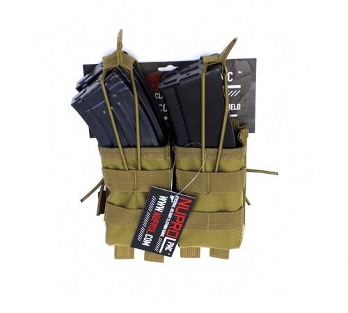 Nuprol  PMC AK Double Open Mag Pouch - Tan