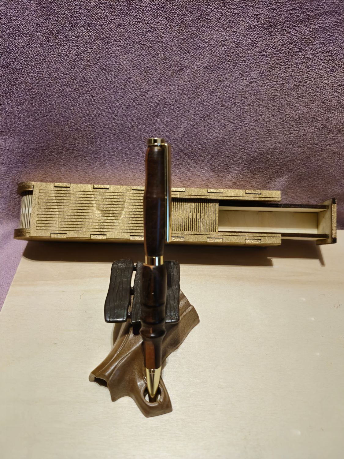 Wenge und Birnen Holz Kugelschreiber