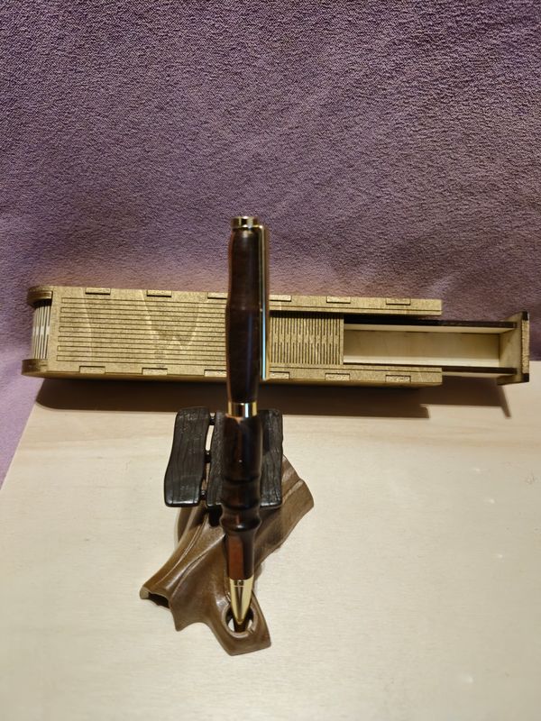 Wenge und Birnen Holz Kugelschreiber