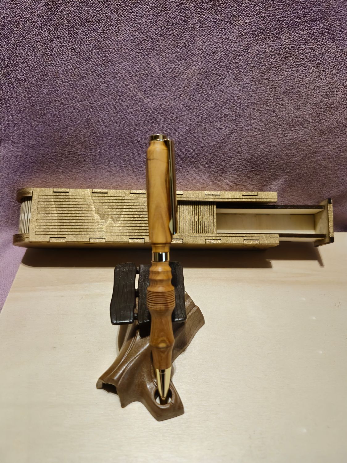 Olivenholz Kugelschreiber