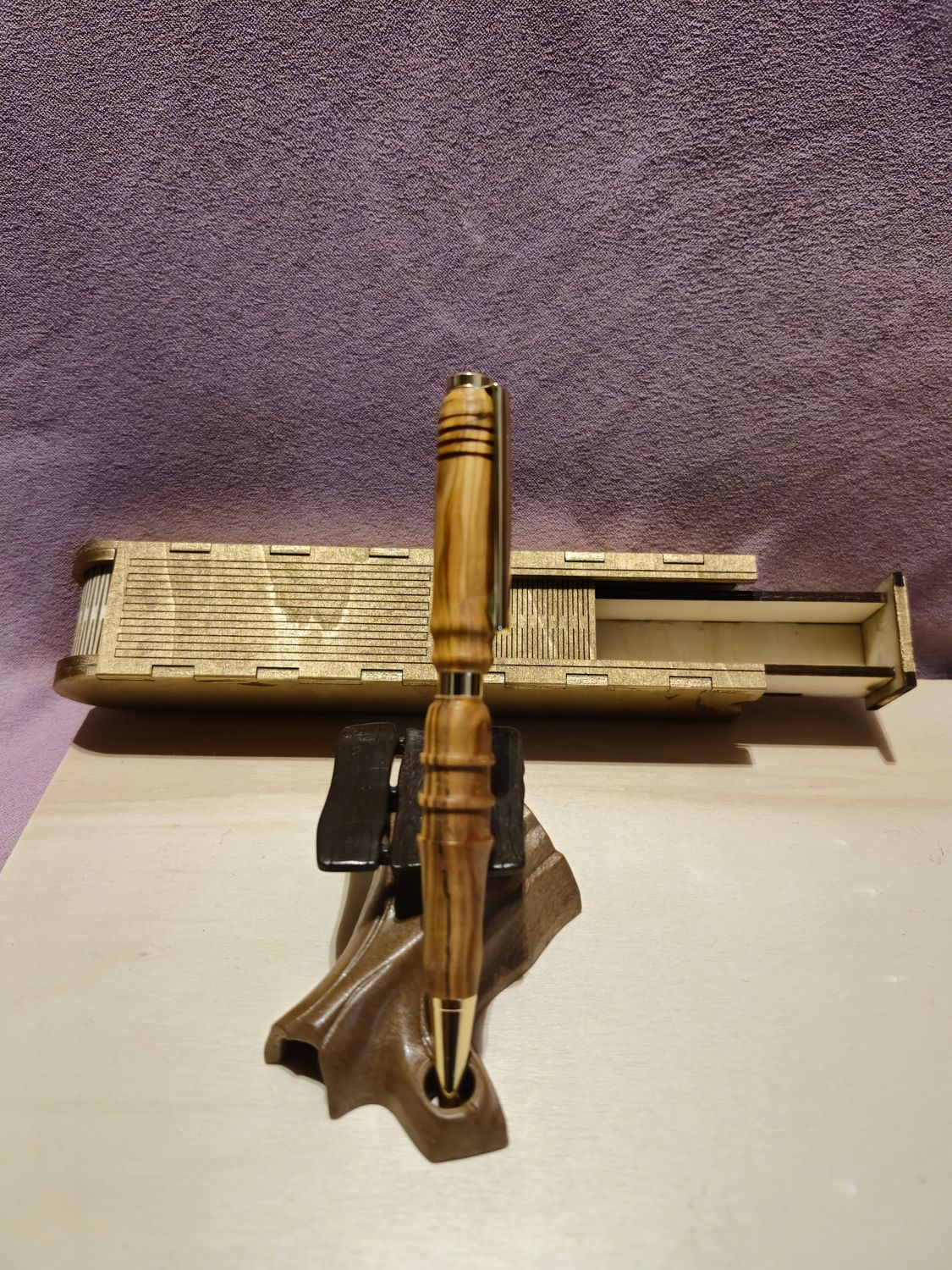 Olivenholz Kugelschreiber