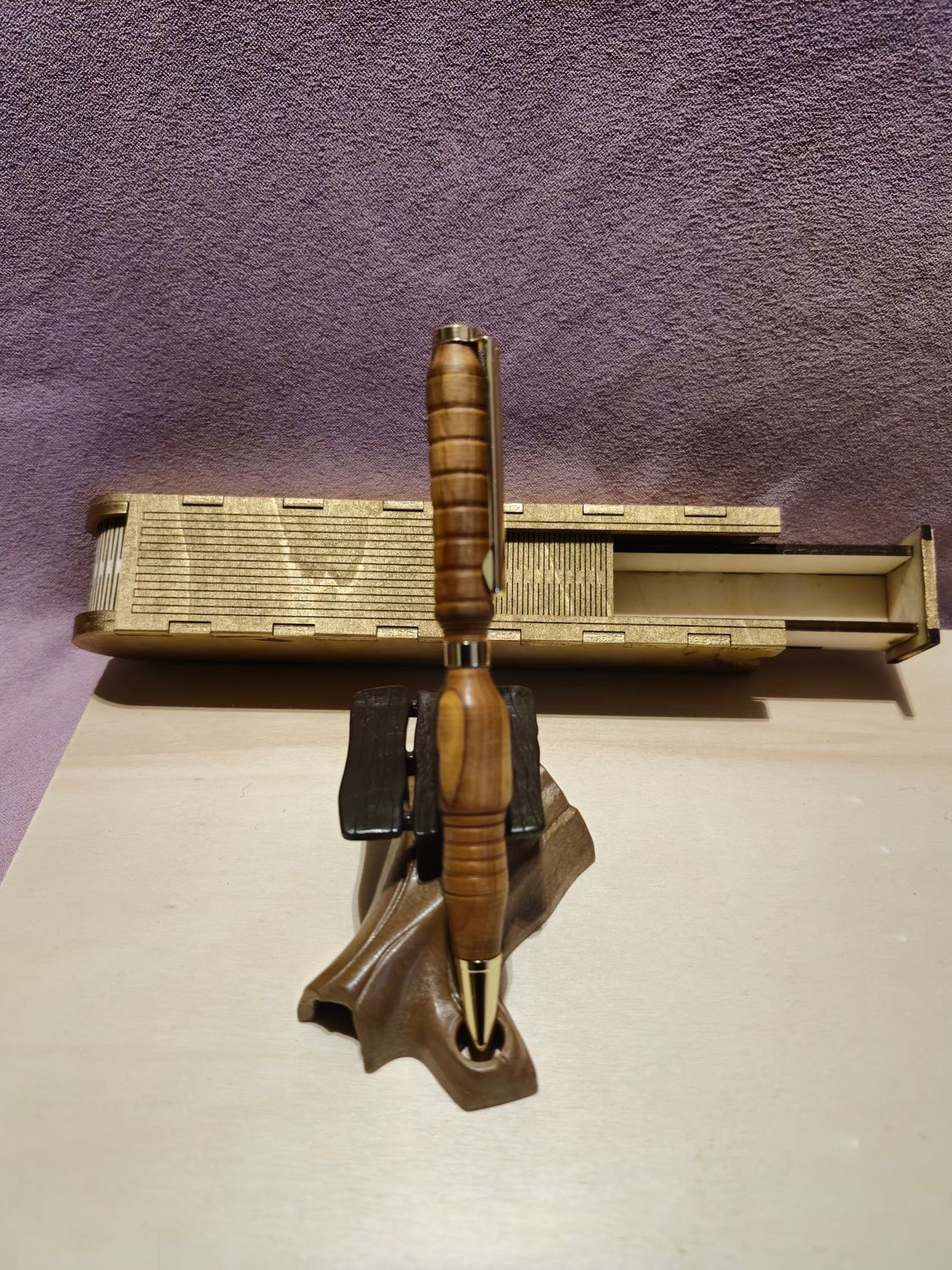 Oliven Holz und Epoxid harz Kugelschreiber