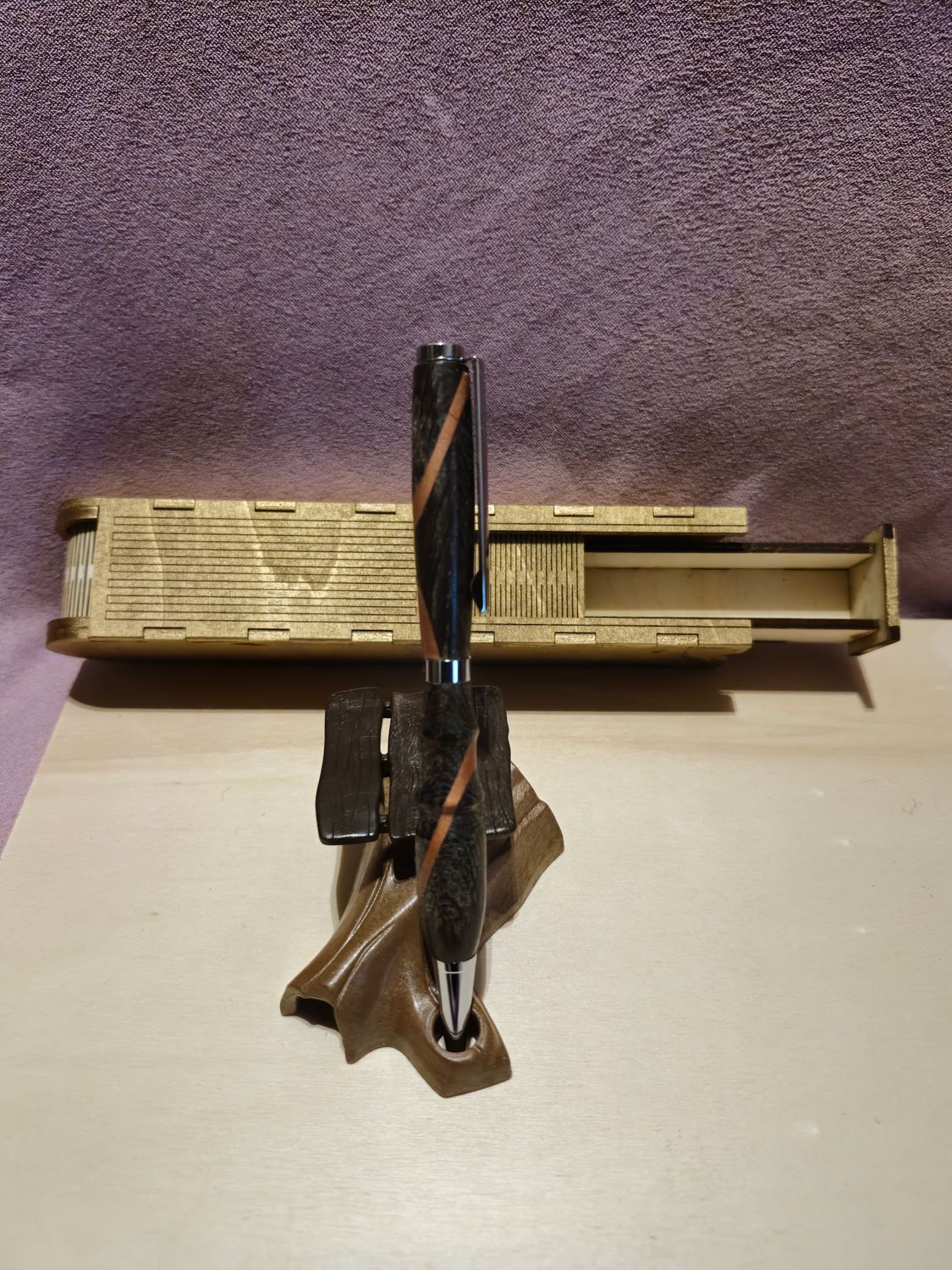 Wenge und Birnen Holz Kugelschreiber