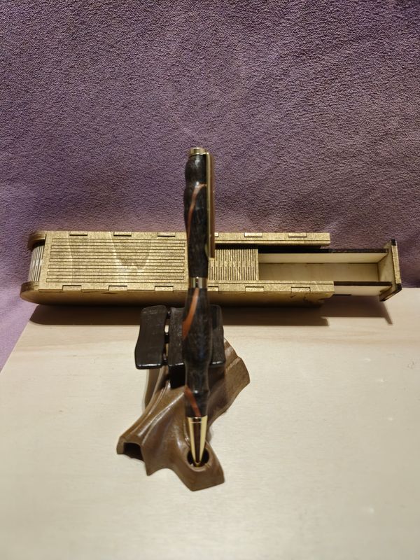 Wenge und Birnen Holz Kugelschreiber
