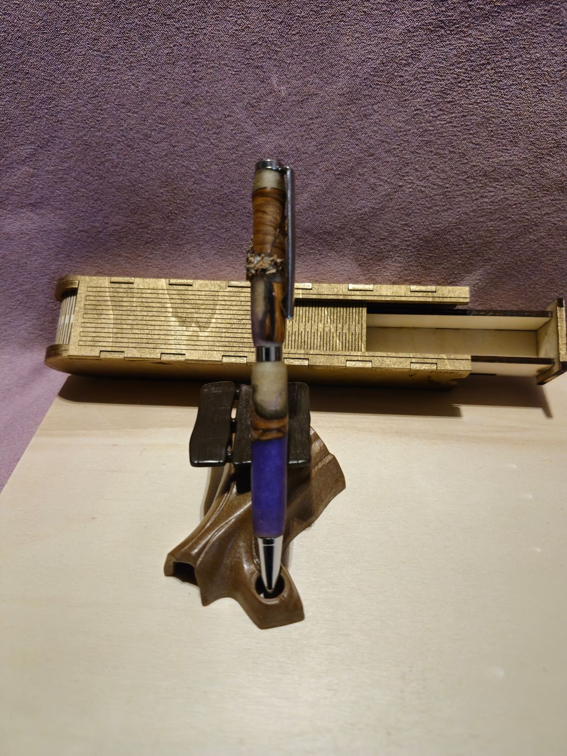 Oliven Holz und Epoxid harz Kugelschreiber