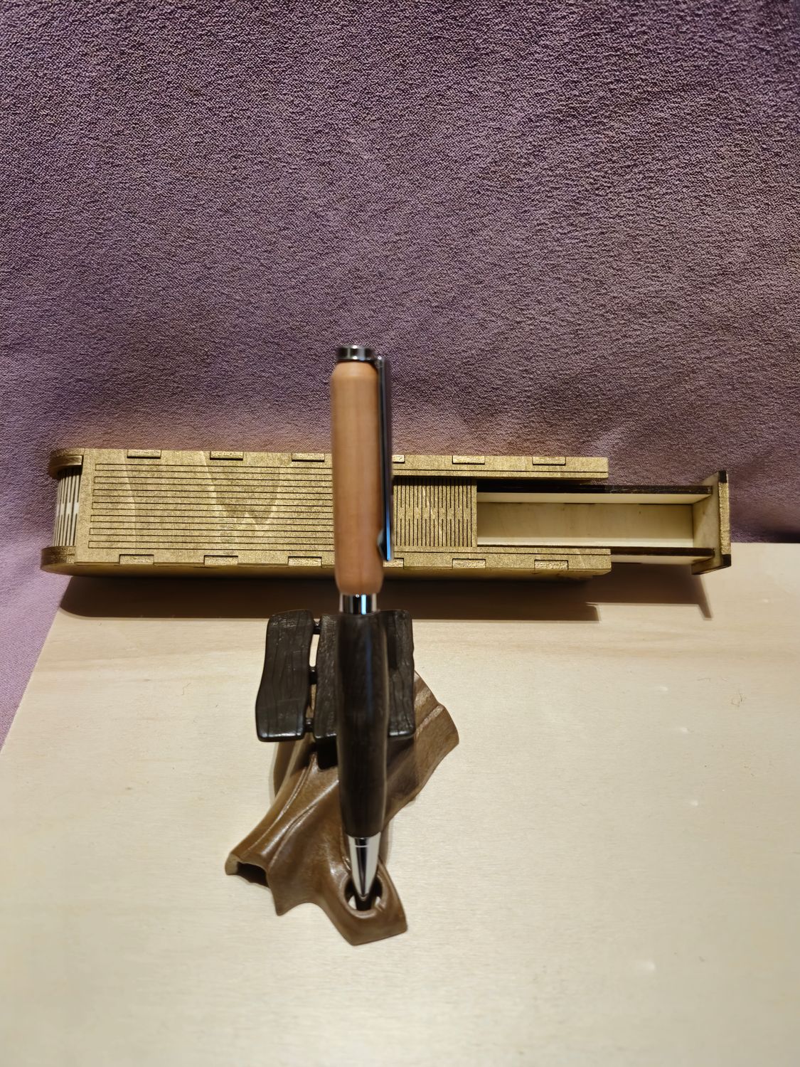 Wenge und Birnen Holz Kugelschreiber