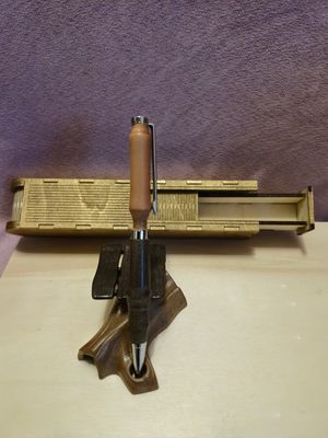 Wenge und Birnen Holz Kugelschreiber