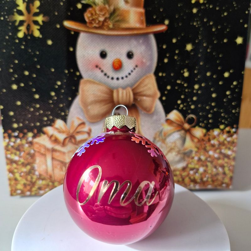 Weihnachtskugel personalisiert