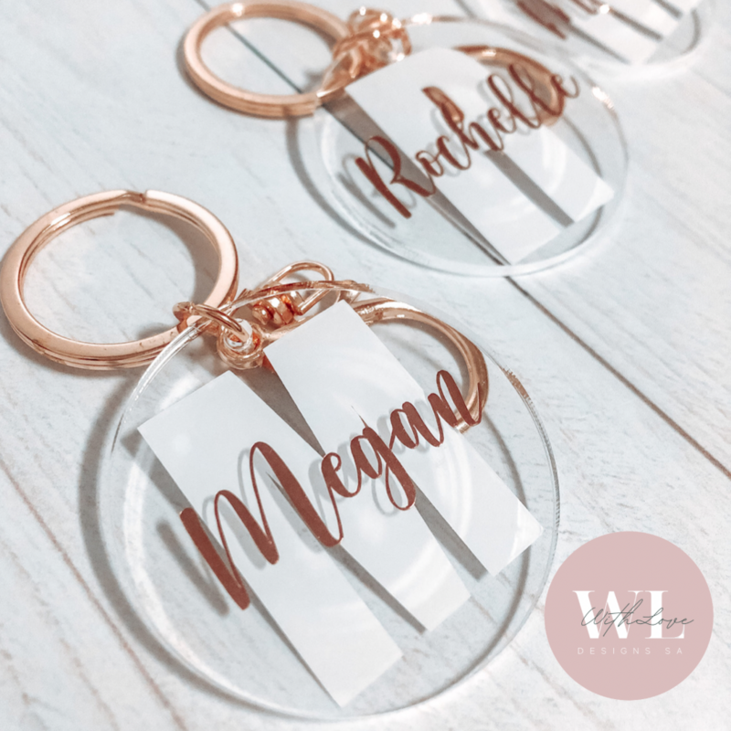 Rose Gold Key Chain