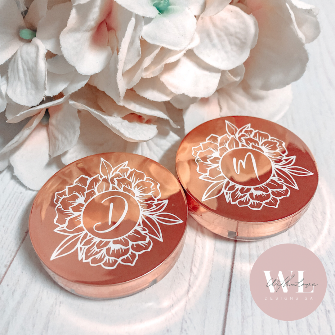 Rose Gold Lip Balm with Mirror