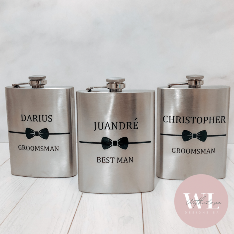 Hip Flask - Bowtie  Design