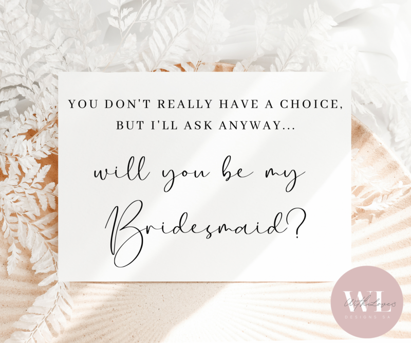 Proposal Card, You Don’t Really Have A Choice
