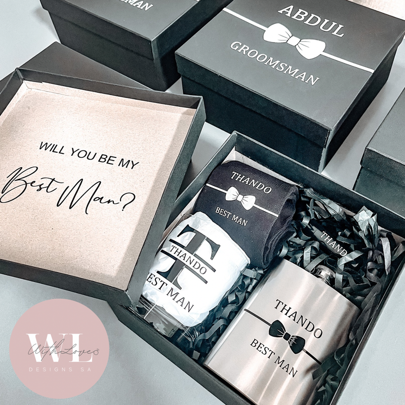 Groomsman Gift Box 1 (Bow Tie Design)