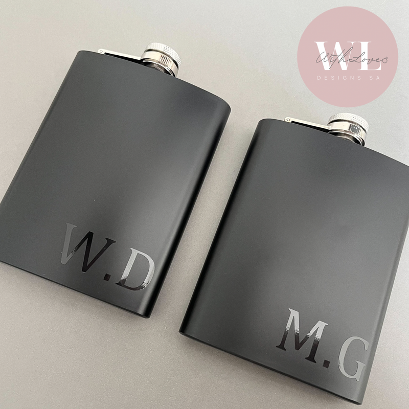 Black Hip Flask