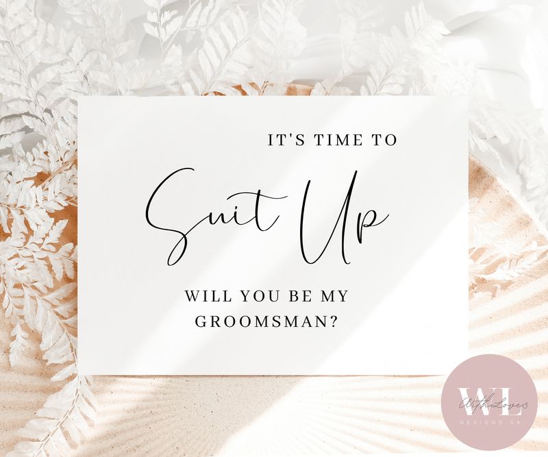 Suit Up Proposal Card