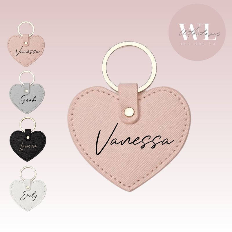 Heart - Saffiano Leather Key Chain