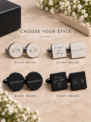Laser Engraved Cufflinks