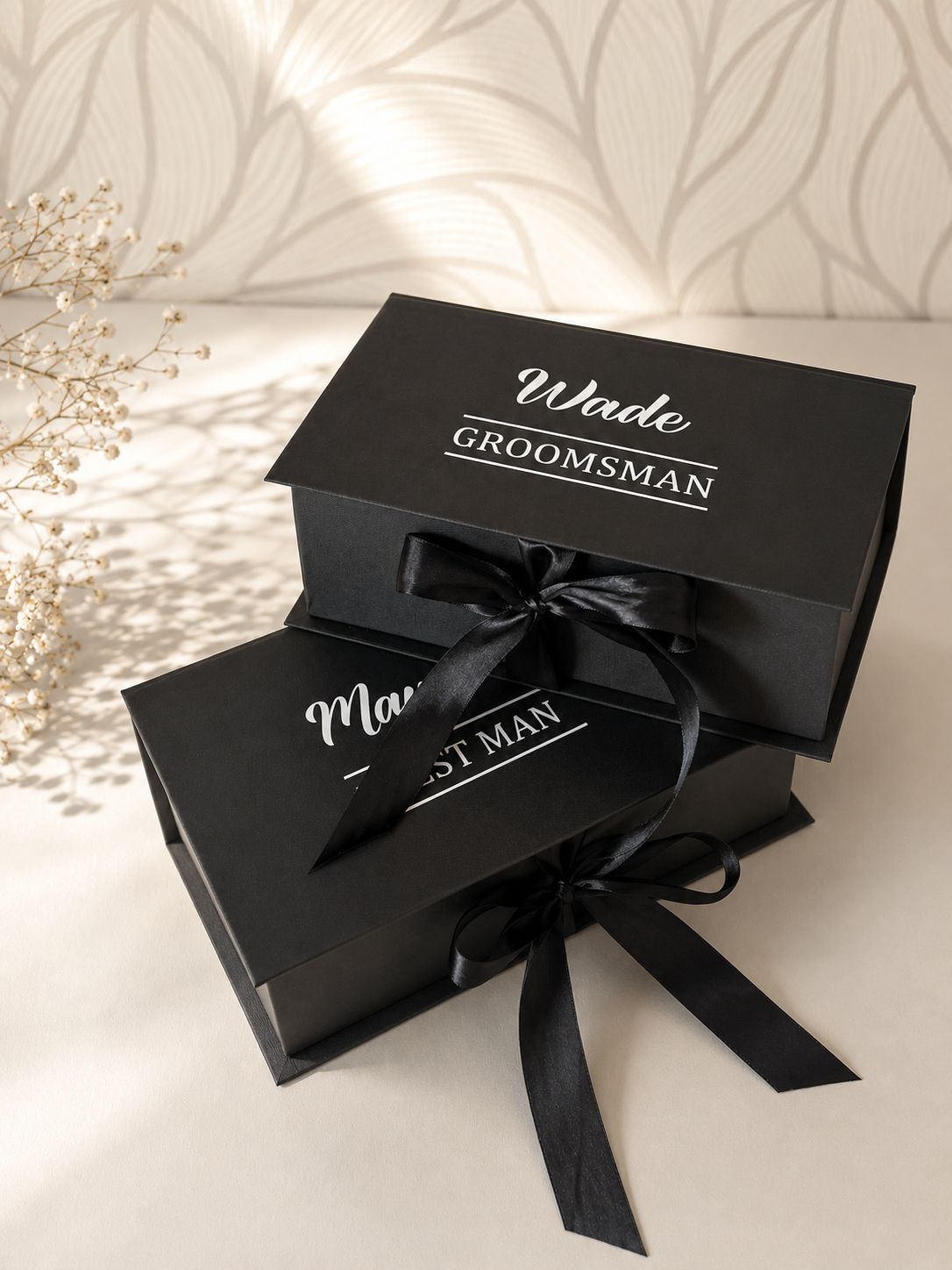 Black Luxury Groomsman Box