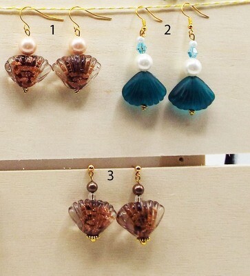 Pearls and Shell Earrings