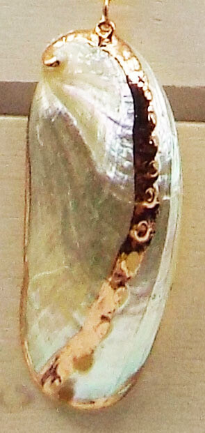White Abalone Shell Pendant