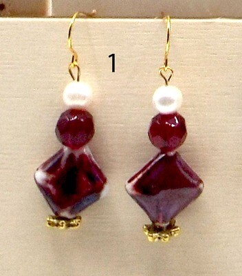 Crystals,  Pearls and More earrings