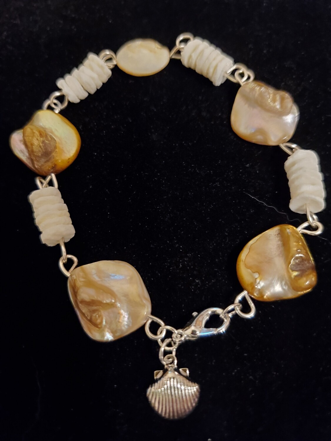 Aurora Borealis Shell Bracelet