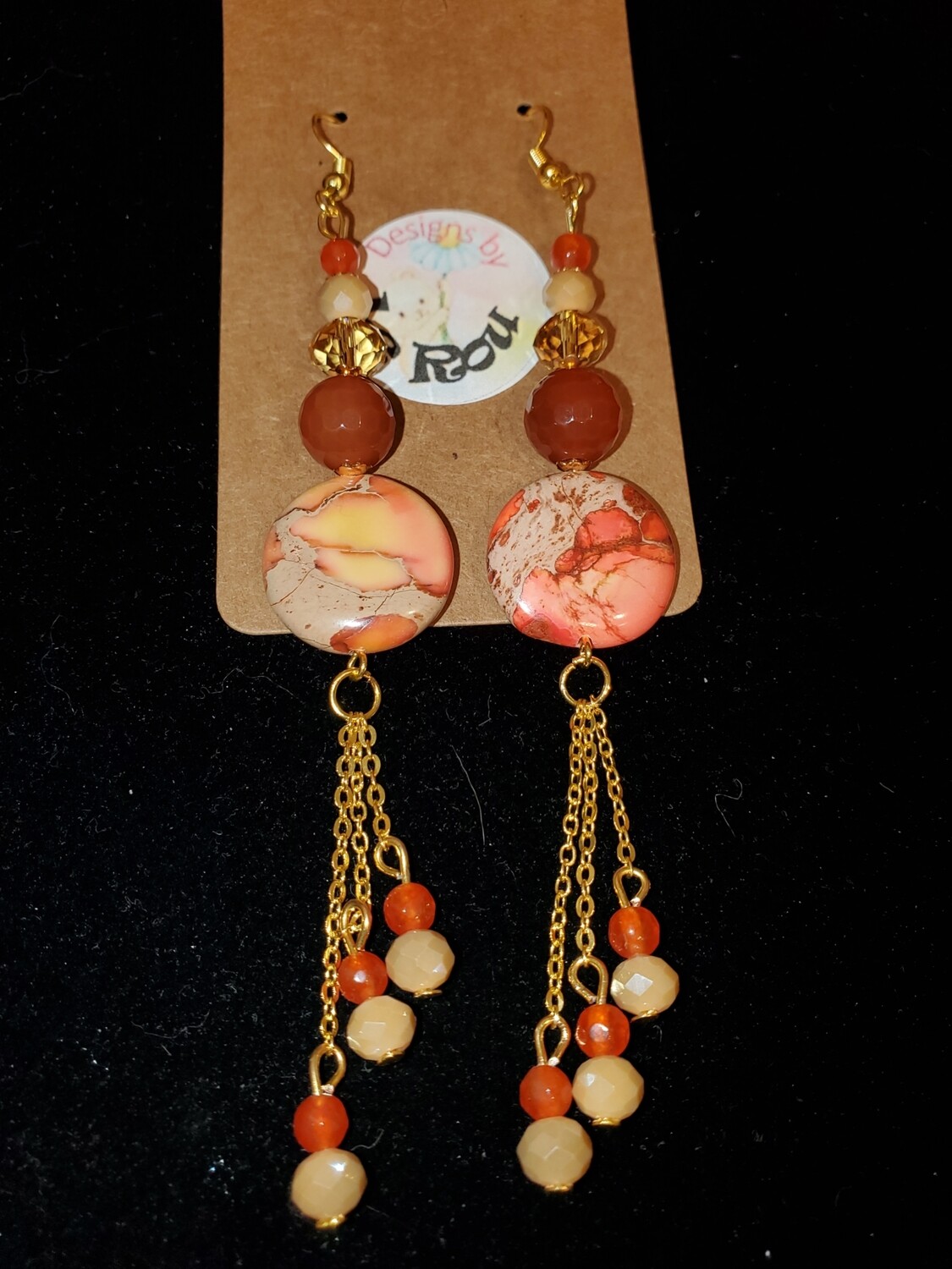 Cappuccino Spicy Jasper Earrings 