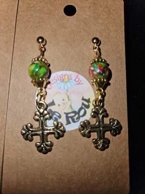 Prayer Cross Earrings