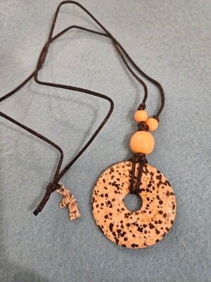 Dalmatian Boho Chic Necklace