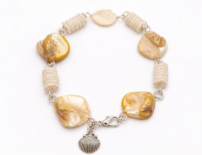 Aurora Borealis Shell Bracelet
