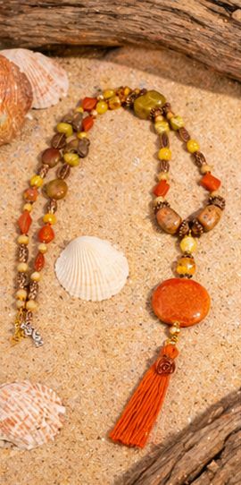 Copper Rose Collection Necklace &amp; Earring Set