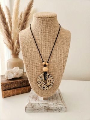 Dalmatian Boho Chic Necklace