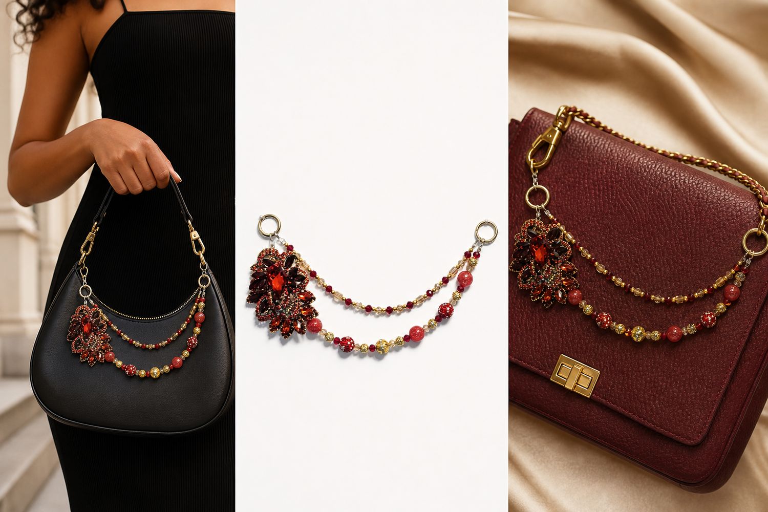 Ruby Royale Purse Charm