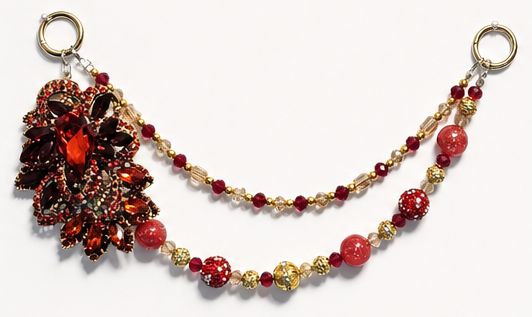 Ruby Royale Purse Charm