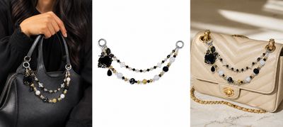 Midnight Glamour Purse Charm