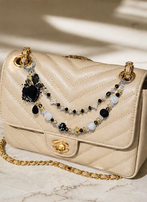 Midnight Glamour Purse Charm