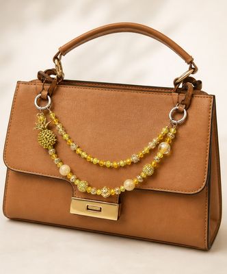Golden Pineapple Paradise Purse Charm