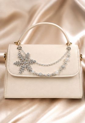 Winter Crystal Snowflake Purse Charm