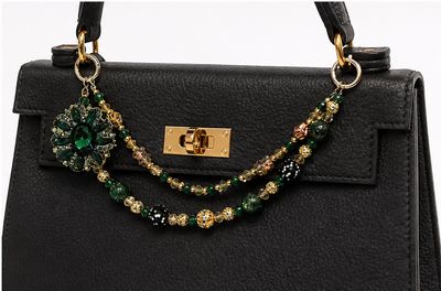Emerald Majesty Purse Charm