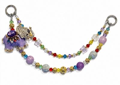 Enchanted Royal Elephant Purse Charm