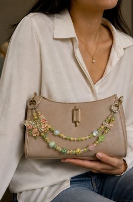 Butterfly Blossom Garden Purse Charm