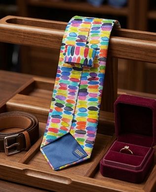 AUIE Confetti Celebration Handmade Necktie