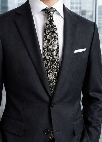 ​AUIE Midnight Lace Necktie