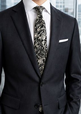 ​AUIE Midnight Lace Necktie