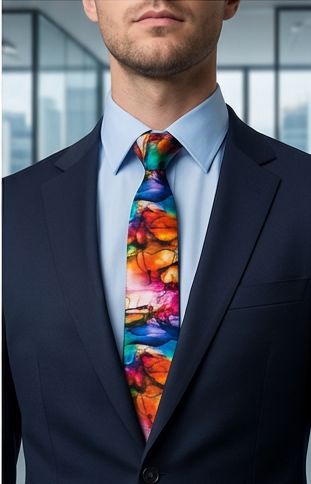 AUIE Liquid Spectrum Handmade Necktie