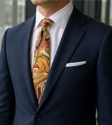 ​AUIE Sunset Swirl Handmade Necktie