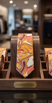​AUIE Sunset Swirl Handmade Necktie